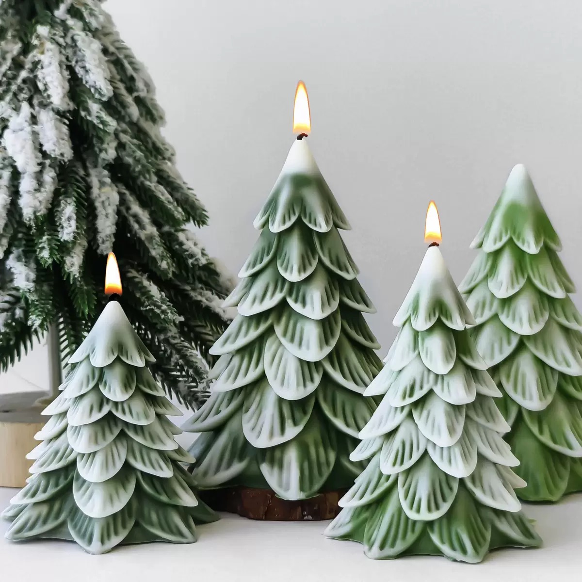 Candle Making Books For Beginners - เทียนต้นคริสต์มาสแม่พิมพ์ซิลิโคน DIY อโรมาเทอราพียิปซั่มซีเมนต์เครื่องประดับแม่พิมพ์ตกแต่งบ้านคริสต์มาส