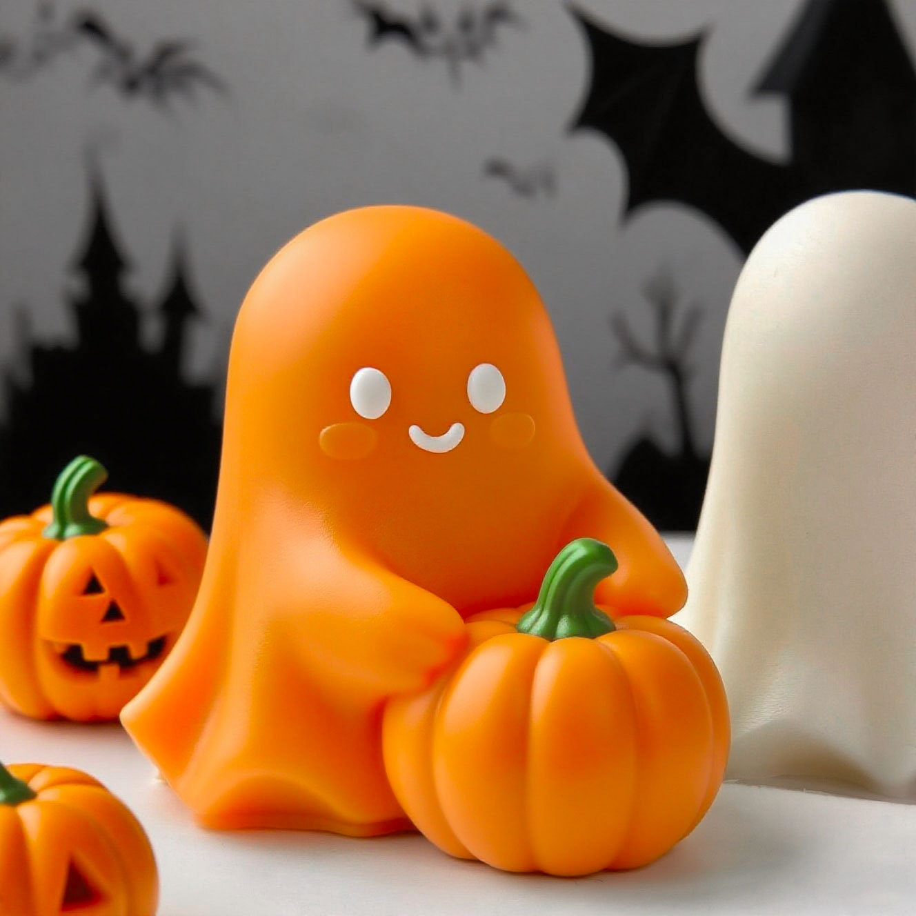 Candle Making Books For Beginners - ฮาโลวีน Ghost ฟักทองแม่พิมพ์ซิลิโคน DIY ฟักทอง AROMA