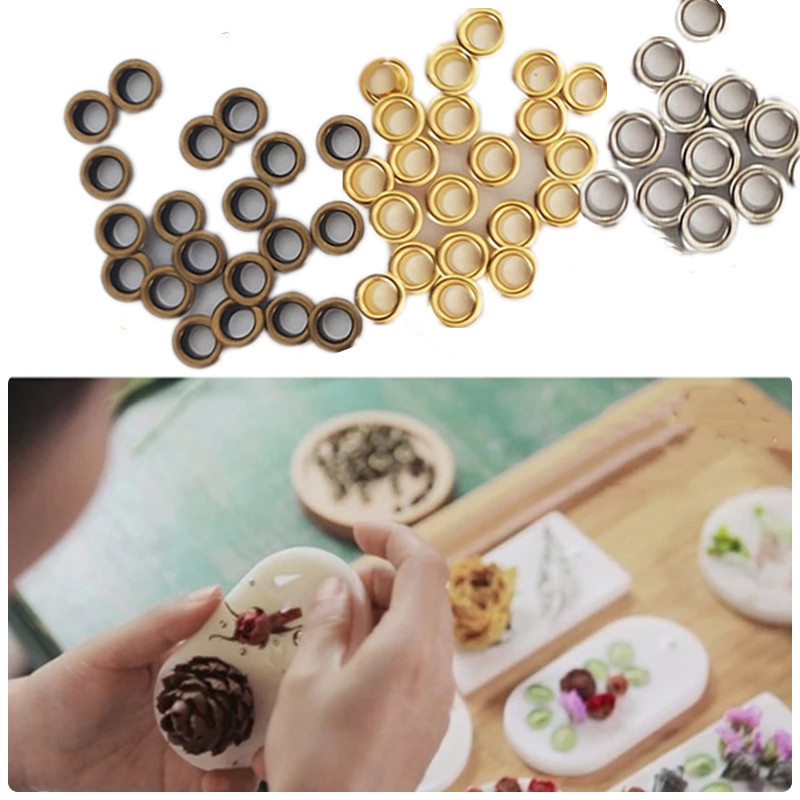 Candle Making Ingredients - เทียนขี้ผึ้ง Buttonhole ชุด 5 มม./0.2in โลหะทนทานเทียนตาไก่