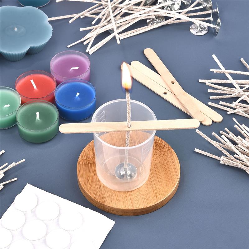 30Pcs เทียนต่ำควัน Pre-Waxed D - Candle Making Ingredients บทวิจารณ์และราคา