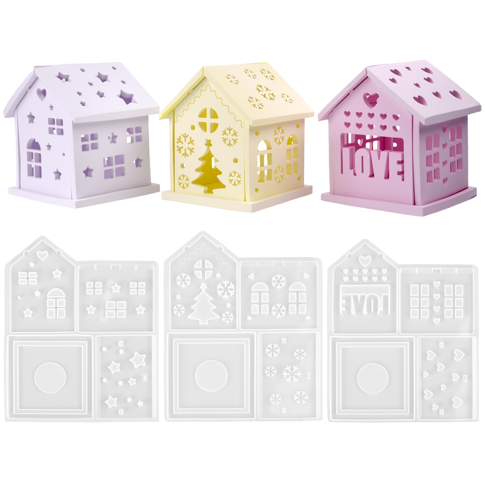 3D House แม่พิมพ์ซิลิโคน DIY C - Candle Making Party บทวิจารณ์และราคา