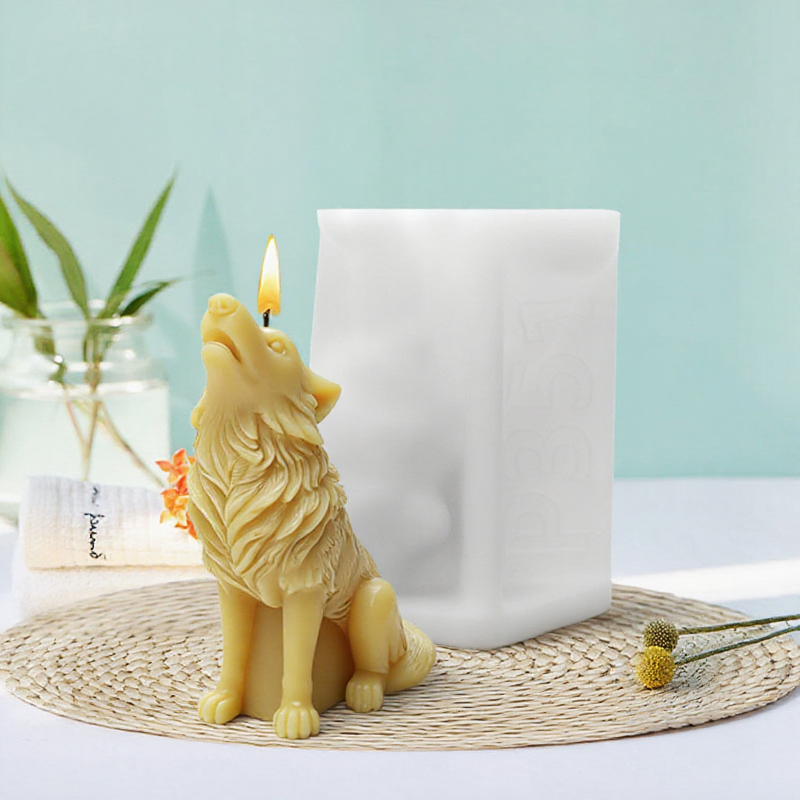 แม่พิมพ์เทียนรูปหมาป่าบนทุ่งหิ - Candle Making Supplies Wholesale บทวิจารณ์และราคา