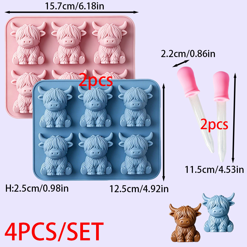 แม่พิมพ์เทียนซิลิโคนรูปวัว 6 ช - Candle Making Supplies Wholesale บทวิจารณ์และราคา
