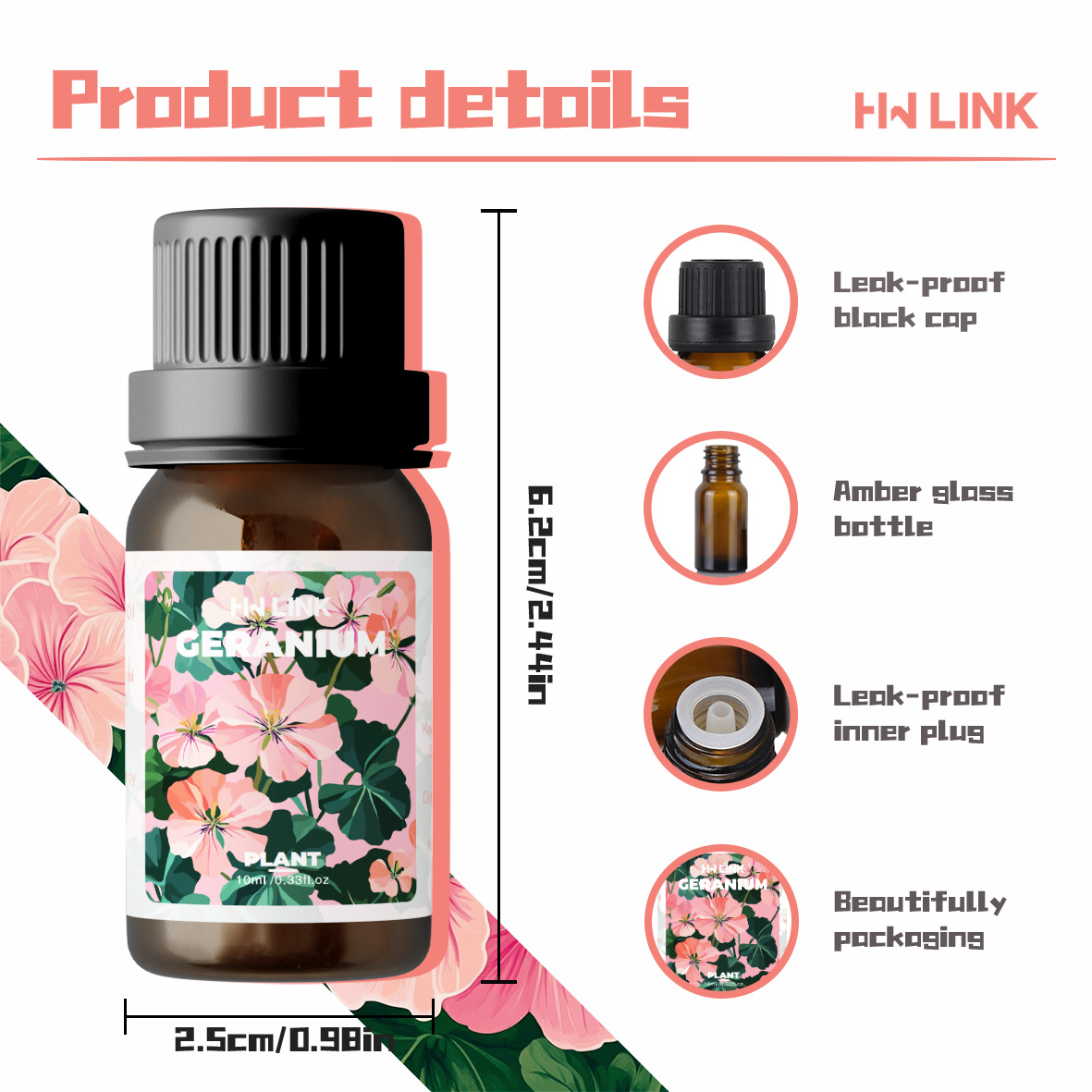 น้ำมันหอมระเหยเจอเรเนียม 10 มล - Candle Making Ingredients บทวิจารณ์และราคา