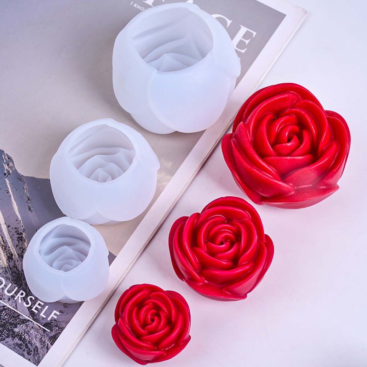 แม่พิมพ์เทียนซิลิโคนรูปดอกไม้  - Candle Making Party บทวิจารณ์และราคา