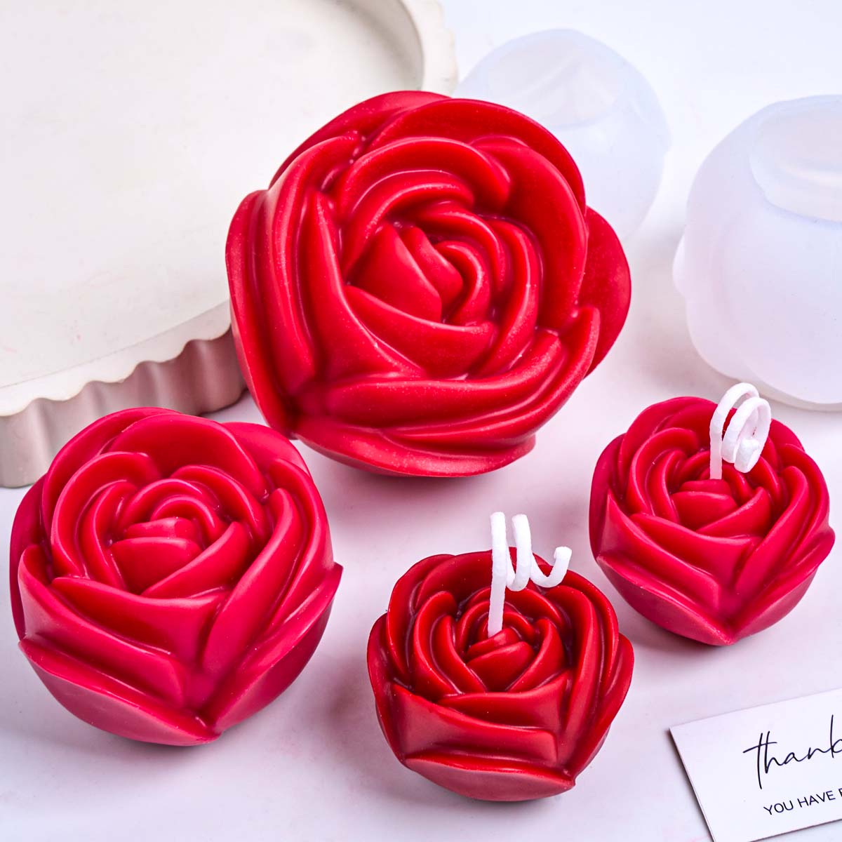 แม่พิมพ์เทียนซิลิโคนรูปดอกไม้  - Candle Making Party บทวิจารณ์และราคา
