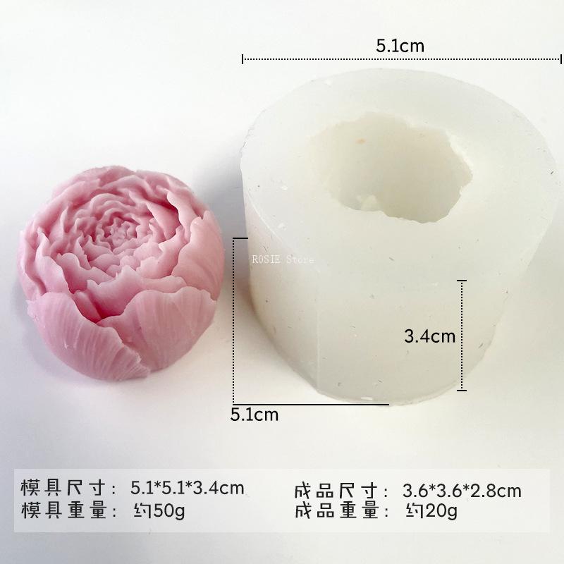 แม่พิมพ์ซิลิโคนดอกไม้ดอกโบตั๋น - Candle Making Supplies Wholesale บทวิจารณ์และราคา
