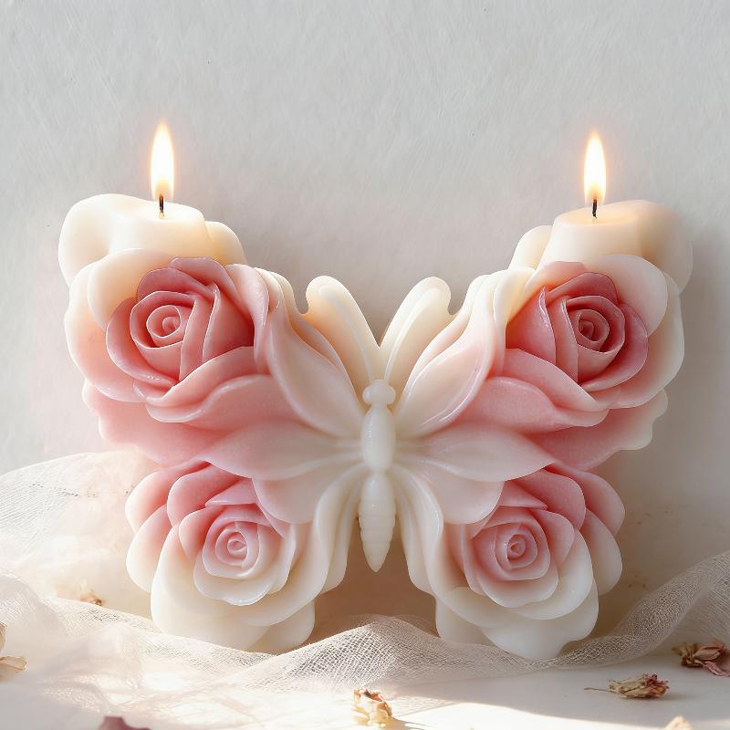 แม่พิมพ์ซิลิโคนรูปผีเสื้อกุหลา - Candle Making Things บทวิจารณ์และราคา