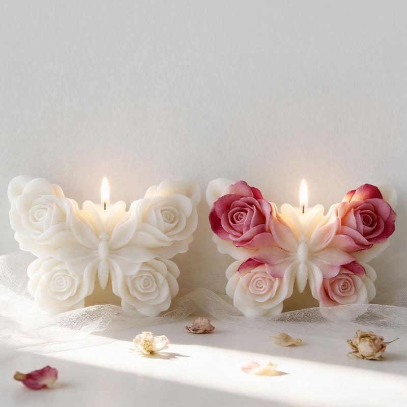 แม่พิมพ์ซิลิโคนรูปผีเสื้อกุหลา - Candle Making Things บทวิจารณ์และราคา