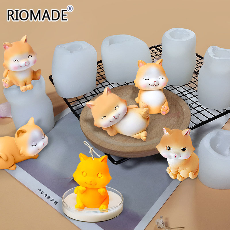 แม่พิมพ์ซิลิโคนรูปแมว 6 แบบ 3  - Candle Making Supplies Wholesale บทวิจารณ์และราคา