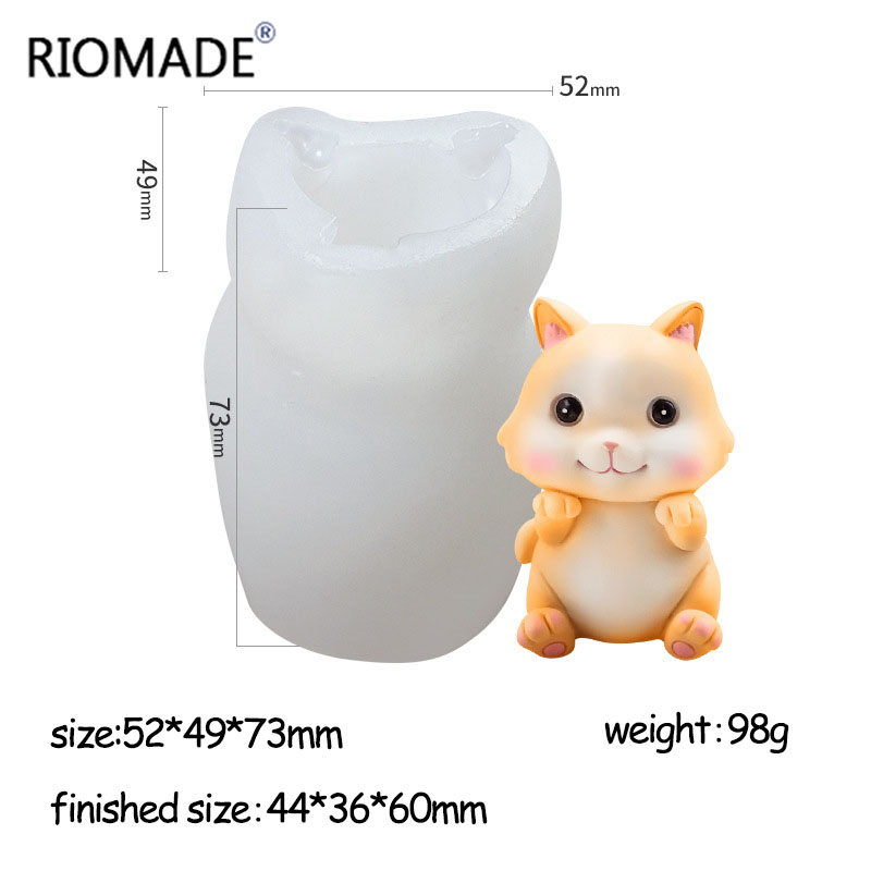 แม่พิมพ์ซิลิโคนรูปแมว 6 แบบ 3  - Candle Making Supplies Wholesale บทวิจารณ์และราคา